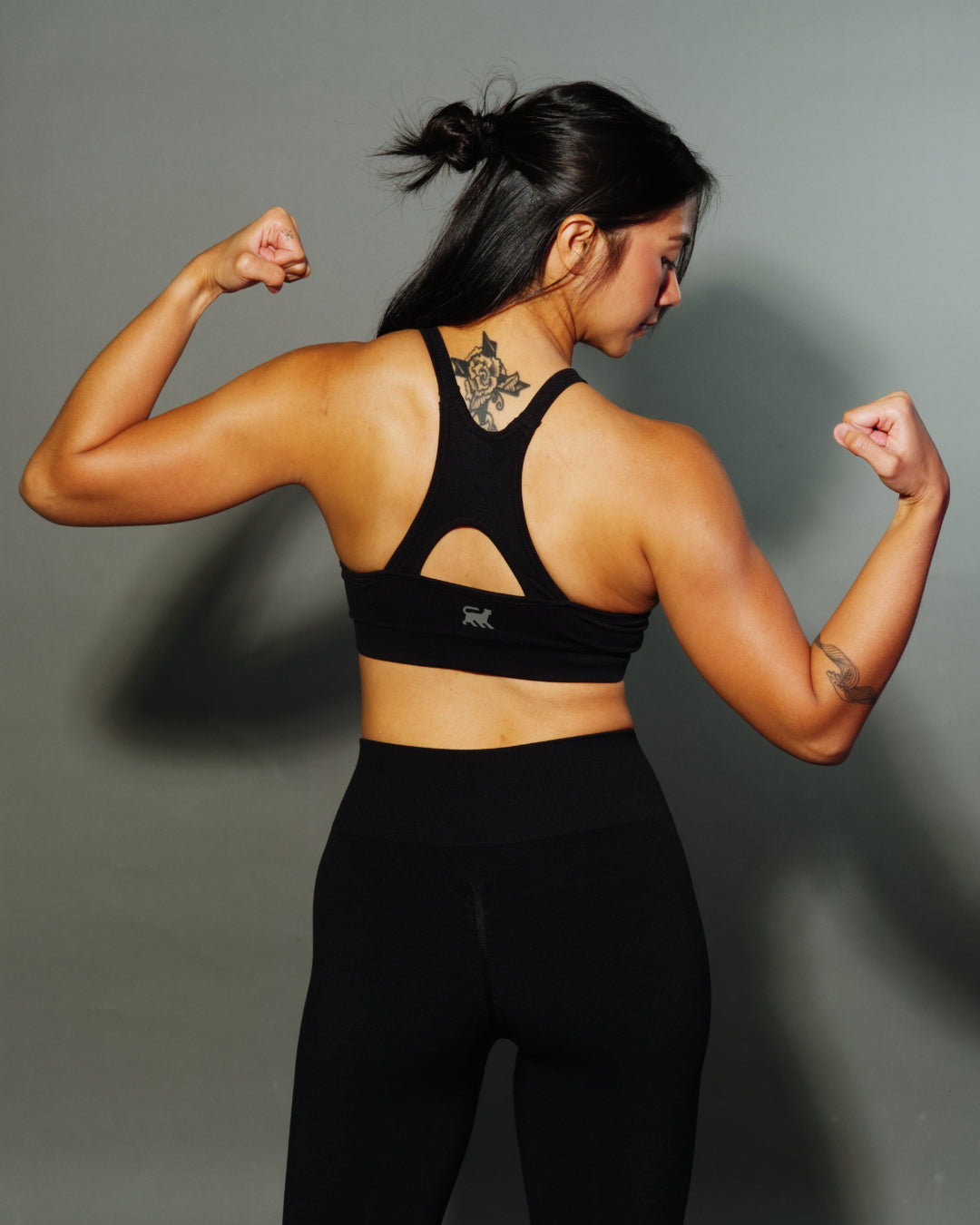 High impact sports bra black