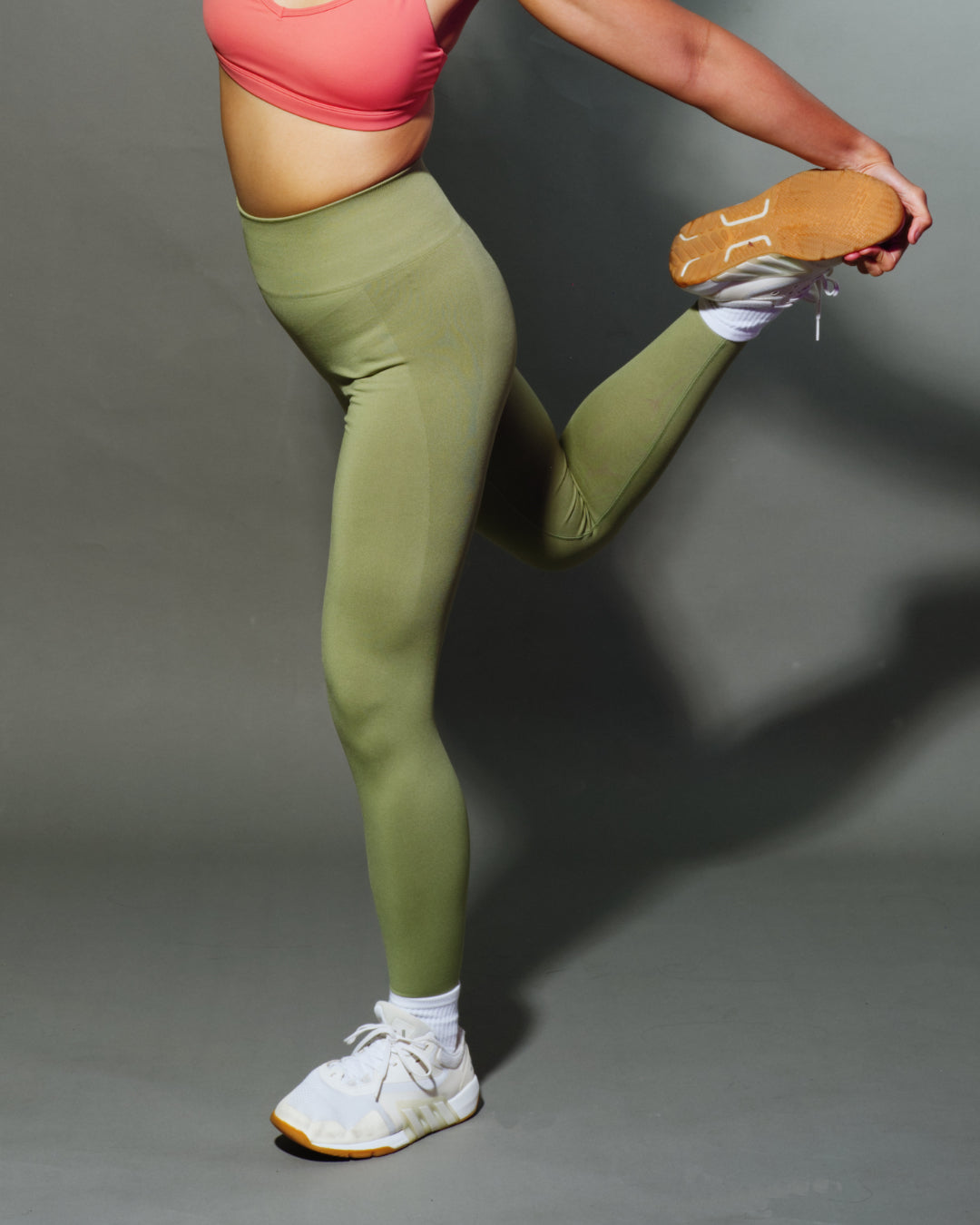 Seamless leggings green